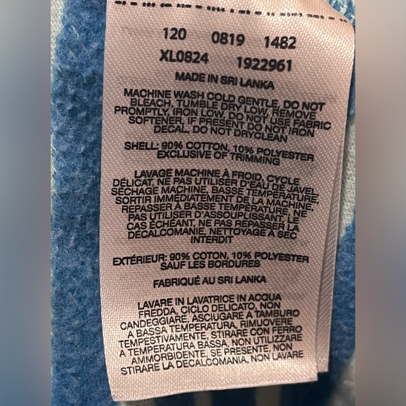 Columbia XL Striped Pullover Hoodie Soft zip up GUC - Picture 9 of 10